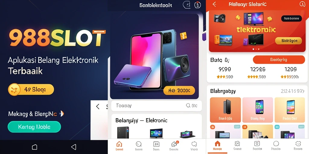 Tampilan antarmuka 988SLOT yang modern dan intuitif untuk belanja elektronik.