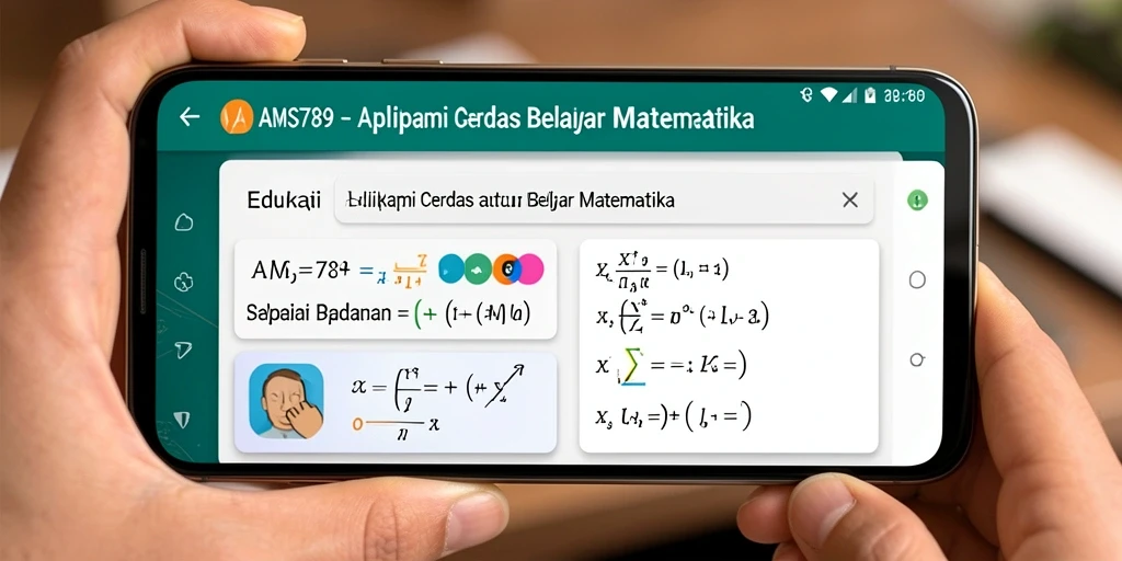 Tampilan antarmuka aplikasi AMS789 yang interaktif dan menarik.