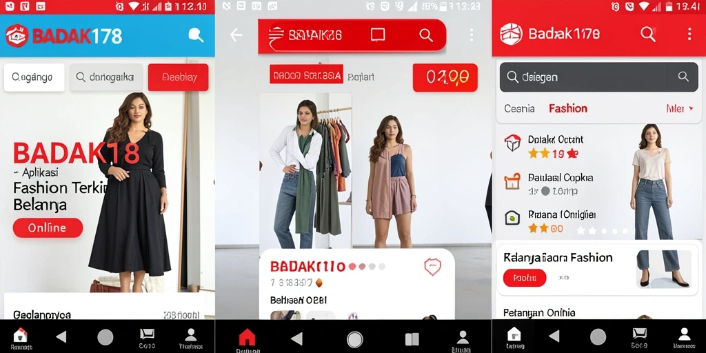 Tampilan antarmuka aplikasi BADAK178 yang modern dan menarik.