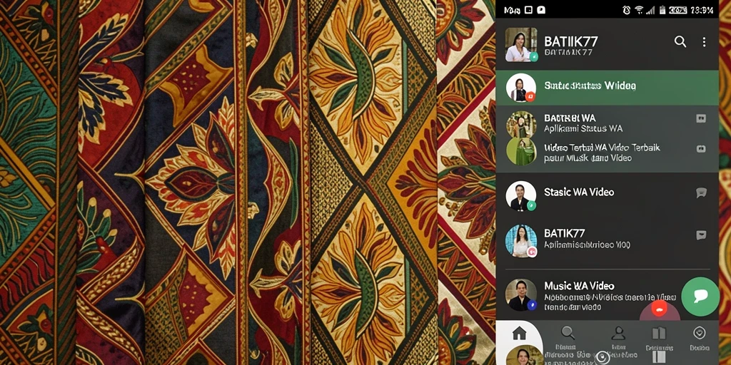 Tampilan aplikasi BATIK77 yang menarik dan user-friendly.