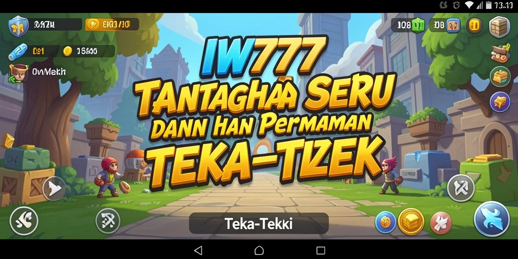 Screenshot utama IW777 menampilkan berbagai teka-teki menarik dan antarmuka yang menarik.