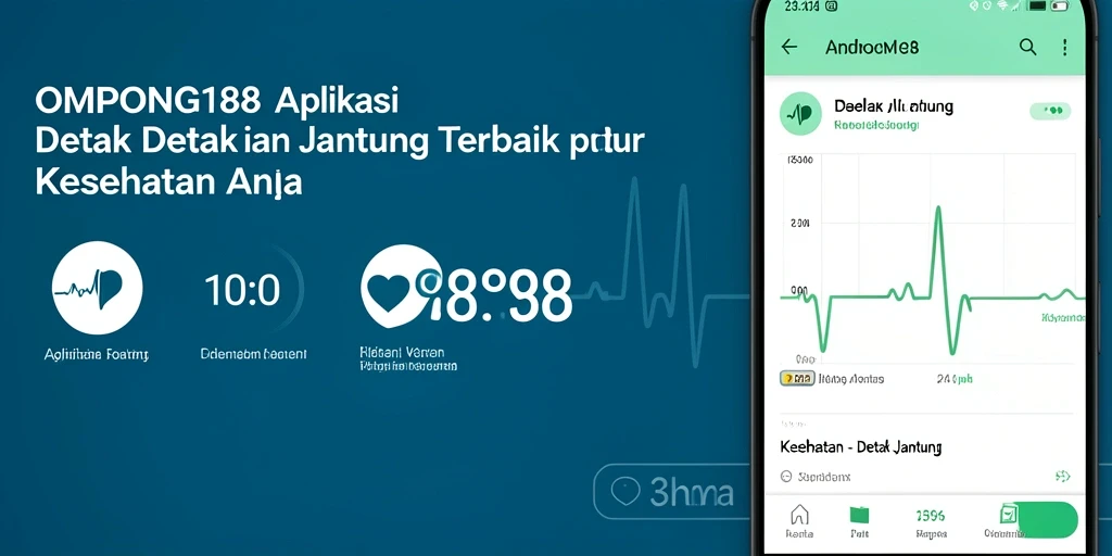 Screenshot OMPONG188 menampilkan antarmuka aplikasi Detak Jantung yang informatif.