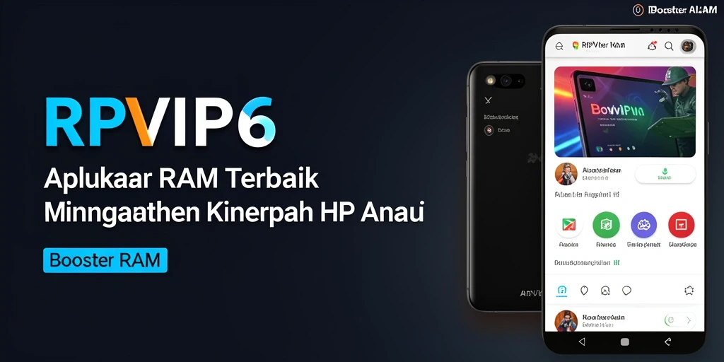 Antarmuka RPVIP6 yang intuitif untuk mengoptimalkan RAM ponsel.